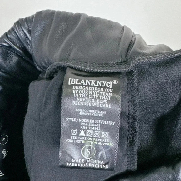 Blank Nyc Elastic Waist Crop Faux Leather  Pants - Picture 10 of 15